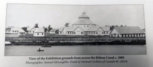 View of the Exhibition Grounds from across the Rideau Canal 1880